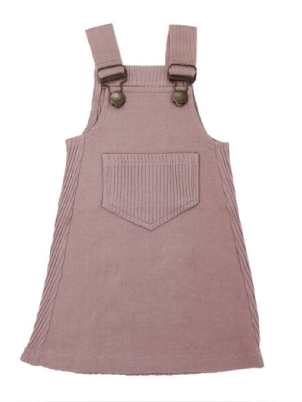 L'ovedbaby Organic Ribbed Tank Dress-Thistle Pink 12-18m